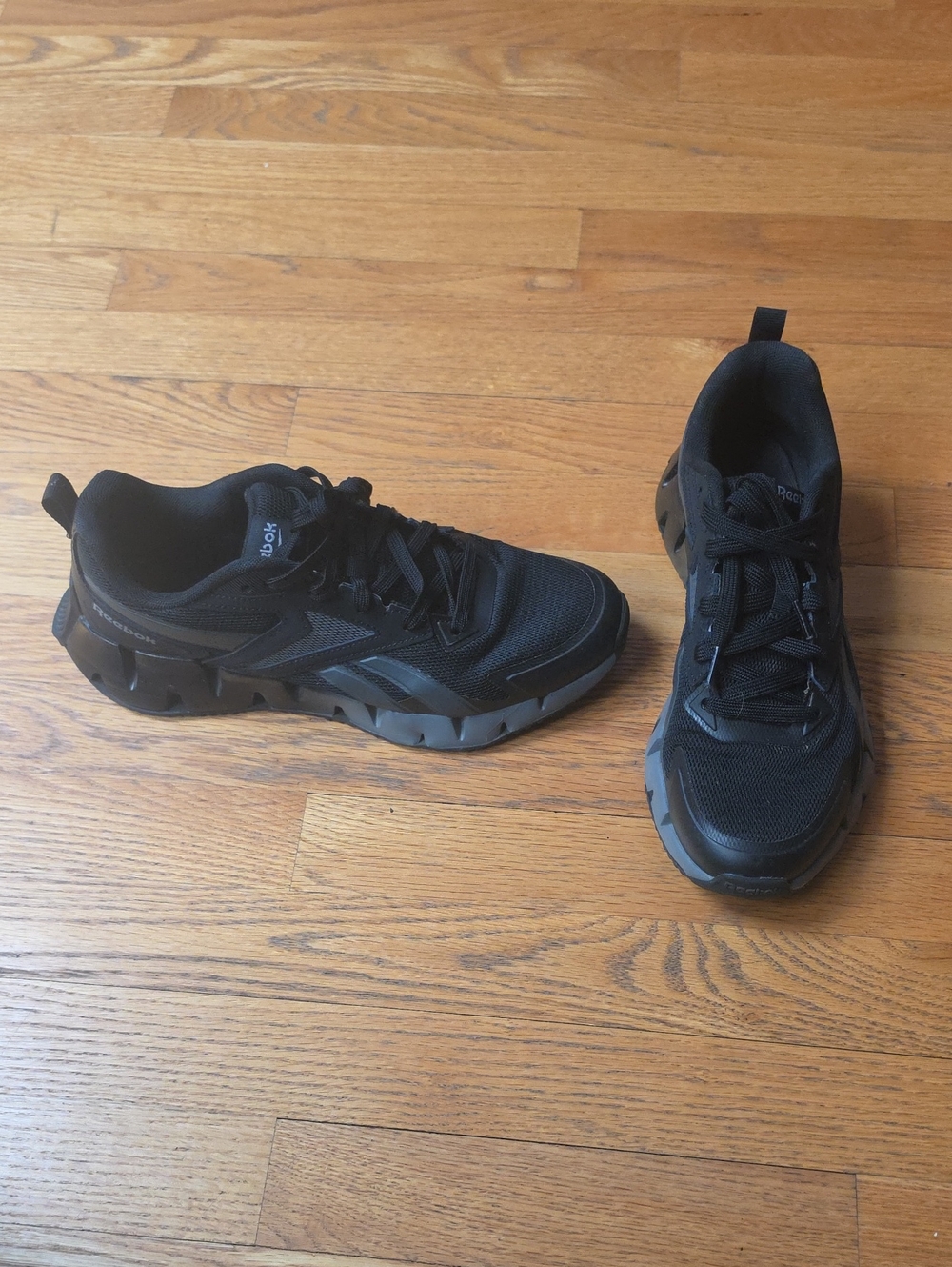 Reebok Zig Dynamica Black Low-Top Athletic Sneakers